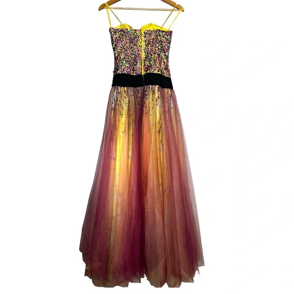 Jovani Multicolor Strapless Prom Dress, 2012 Edition, Y2K